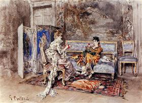 La conversation - Giovanni Boldini