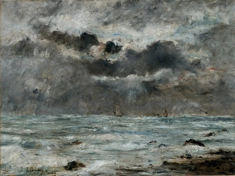 Trouville Kıyısı - Eugène Boudin