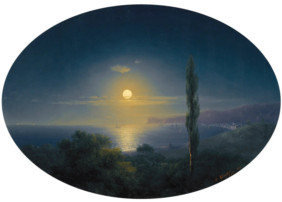 Kırım Kıyısı Ay Işığında - Ivan Aïvazovski
