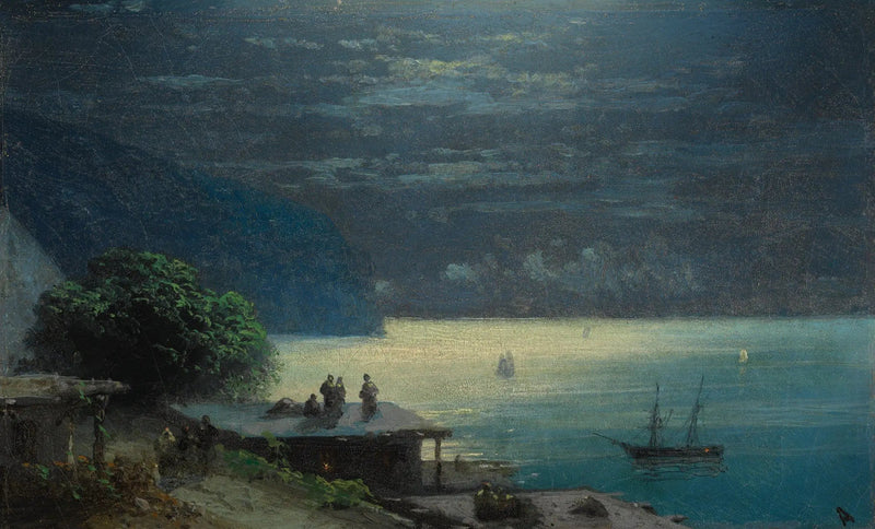 Kırım Kıyısı Ay Işığında - Ivan Aïvazovski