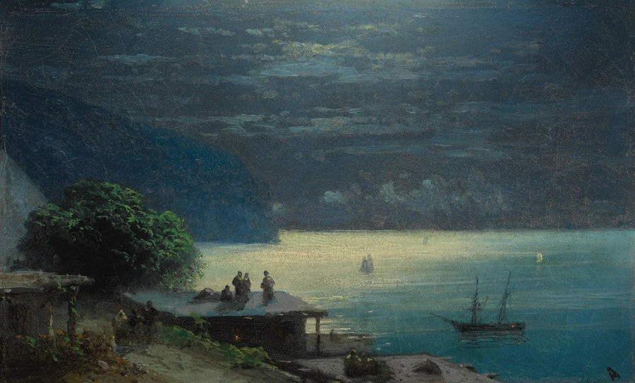 Kırım Kıyısı Ay Işığında - Ivan Aïvazovski