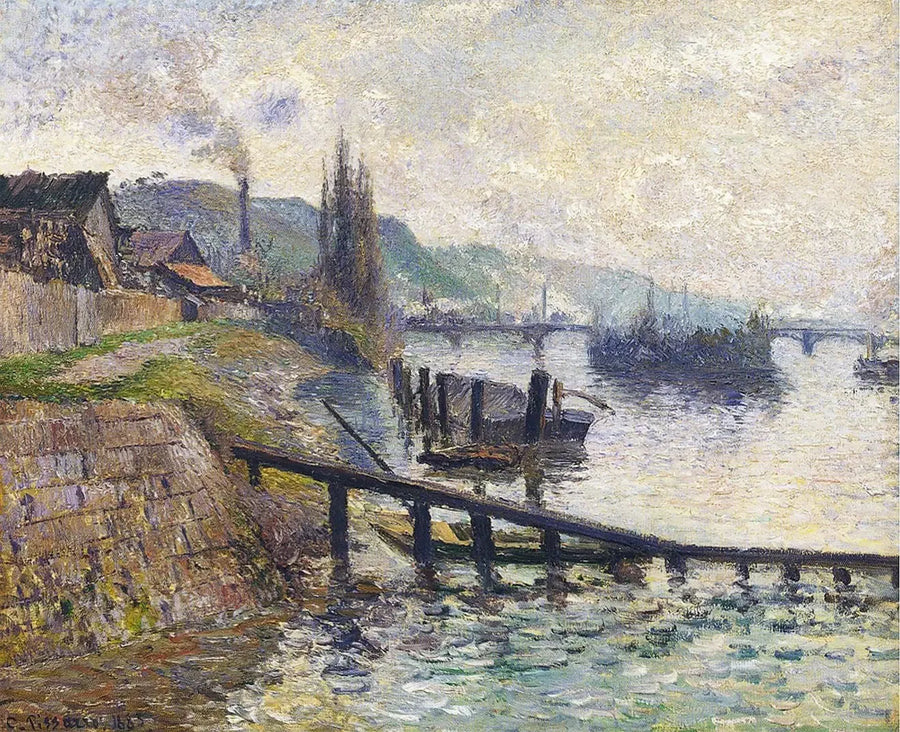 Rouen'deki Sainte-Catherine Koyu - Camille Pissarro