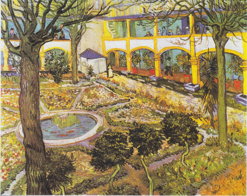 Arles Hastanesi Avlusu - Vincent van Gogh