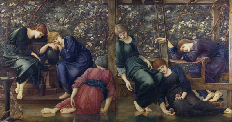 La Cour du Jardin (Briar Rose serisinden) - Edward Burne-Jones