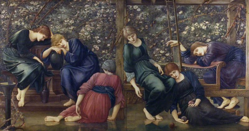 La Cour du Jardin (Briar Rose serisinden) - Edward Burne-Jones