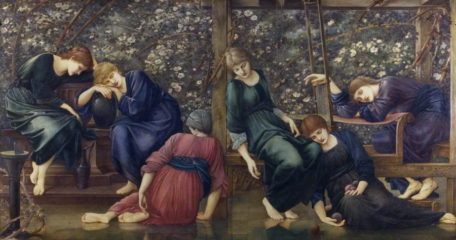 La Cour du Jardin (Briar Rose serisinden) - Edward Burne-Jones