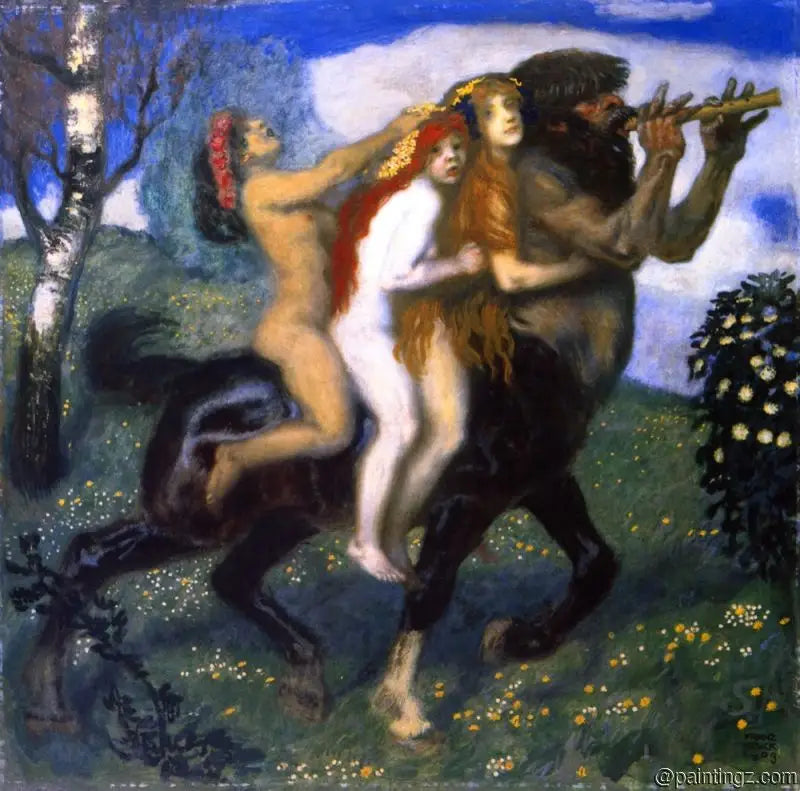 La Course - Franz Von Stuck