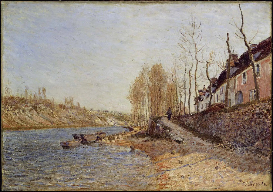 Saint-Mammès'teki Beyaz Haç - Alfred Sisley