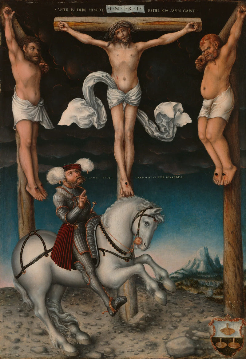 Çarmıha Geriliş ve Dönmüş Centurion - Lucas Cranach the Elder