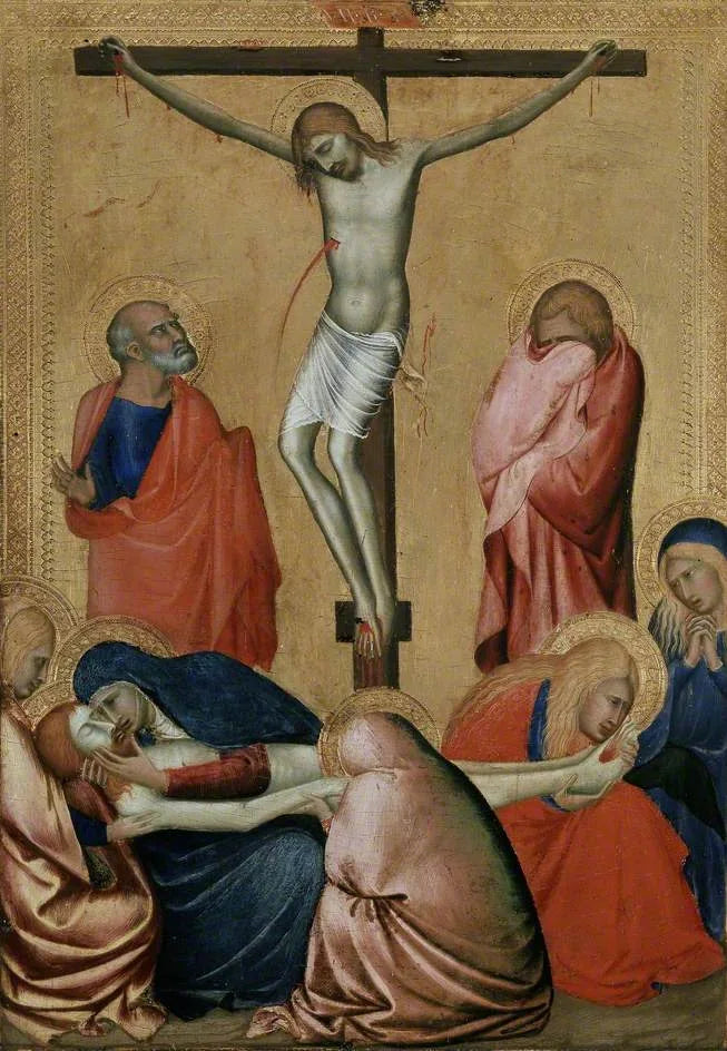 İsa'nın Çarmıha Gerilişi ve Ağıt - Barna da Siena