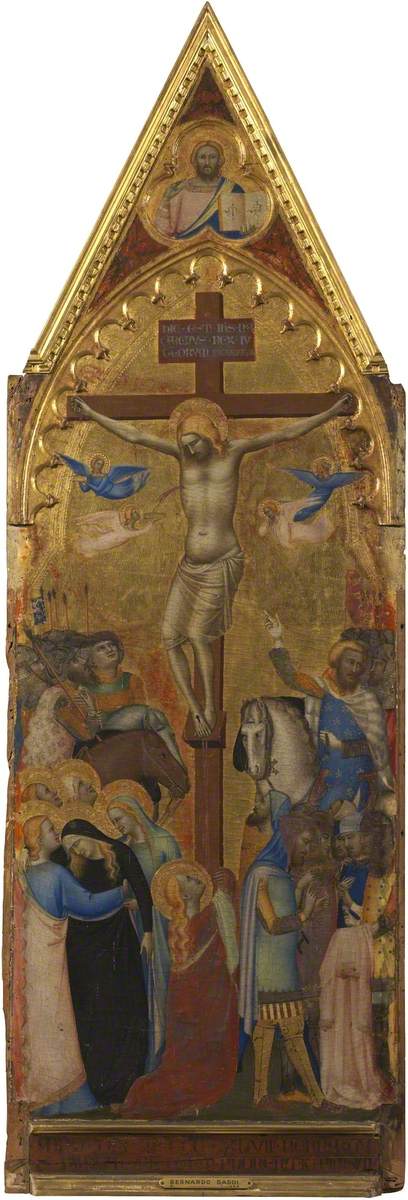 İsa'nın Çarmıha Gerilişi (poliptiğin, panel 3 üzeri 5) - Bernardo Daddi