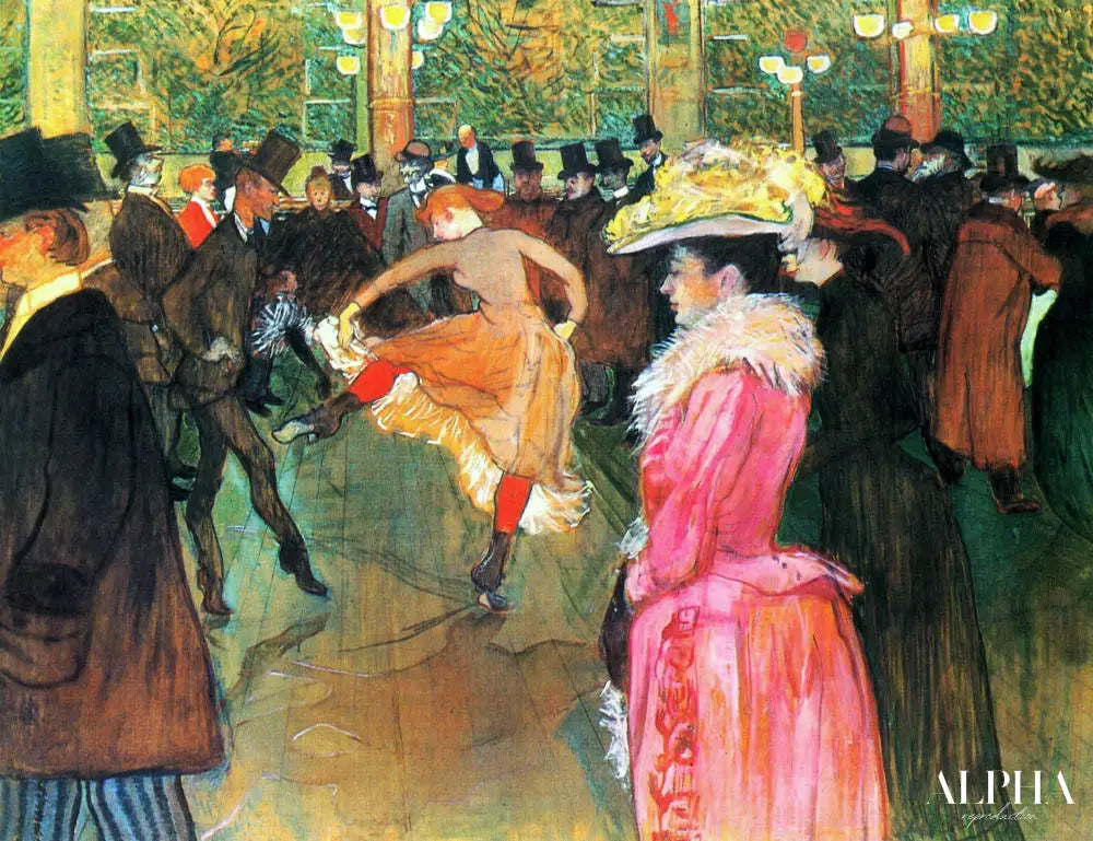 La Danse au Moulin-Rouge - Toulouse Lautrec - Reproductions de tableaux et peintures haut de gamme