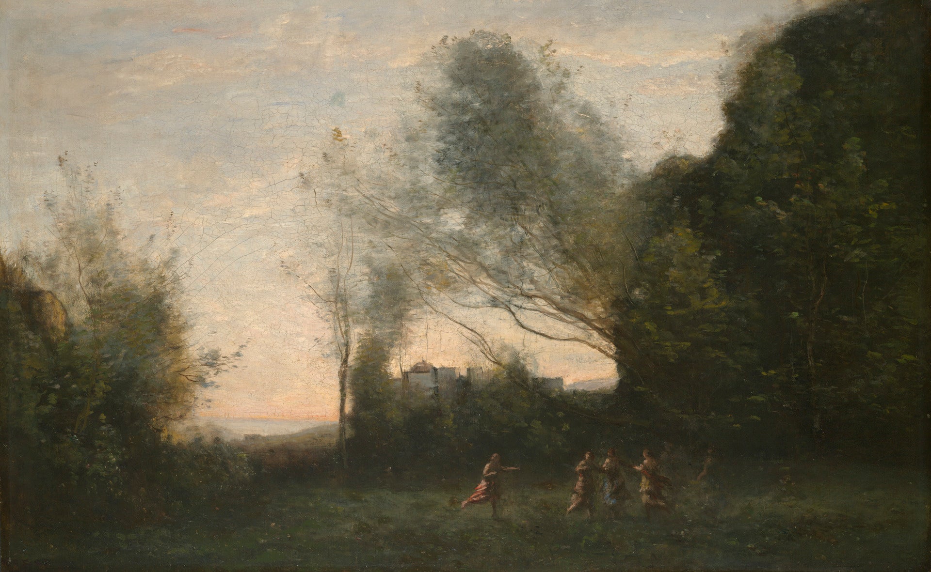 La danse de la nymphe - Jean-Baptiste Camille Corot