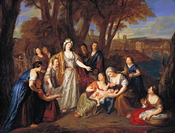 La découverte de Moïse - Antoine Coypel