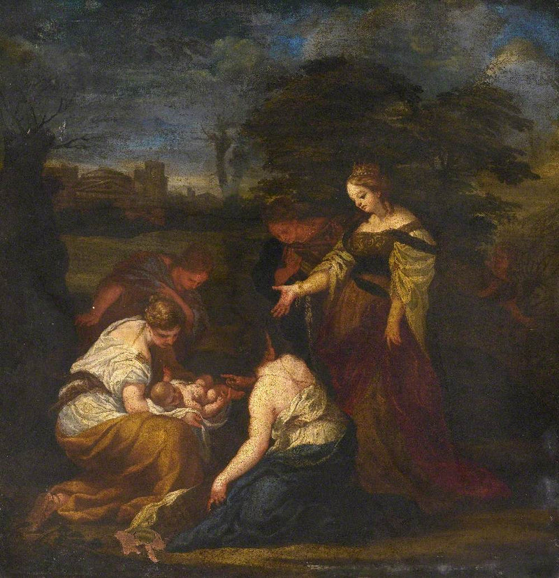 Musa'nın sazlar içindeki keşfi - Pietro da Cortona