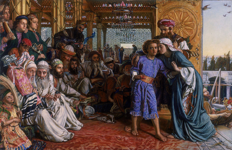 İsa'nın Tapınakta Kurtarıcı'yı Keşfi - William Holman Hunt