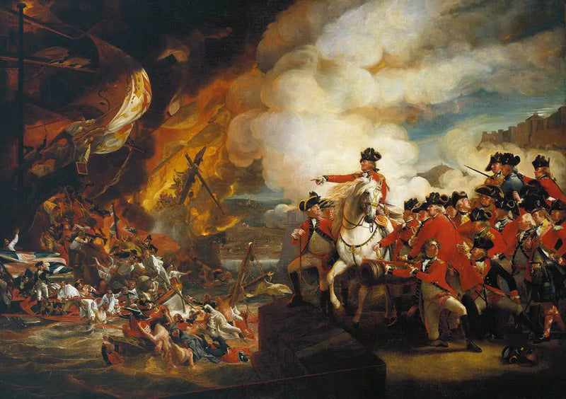 Cebelitarık'ta Yüzen Pililerin Yenilgisi, Eylül 1782 - John Singleton Copley