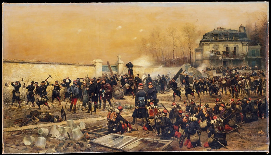 Champigny Savaşı Savunması - Édouard Detaille