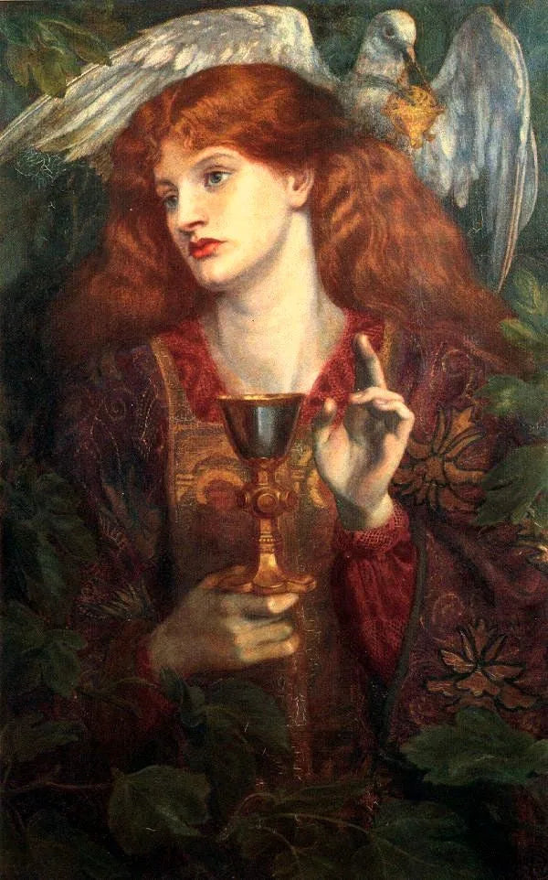 Saint Graal'in Kız Çocuğu - Dante Gabriel Rossetti