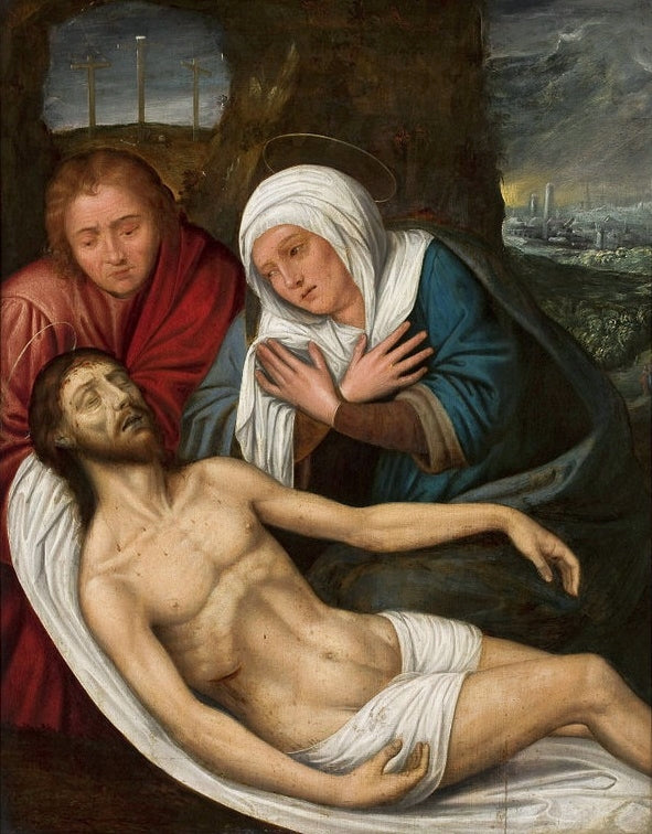 La Déploration du Christ. - Quentin Metsys