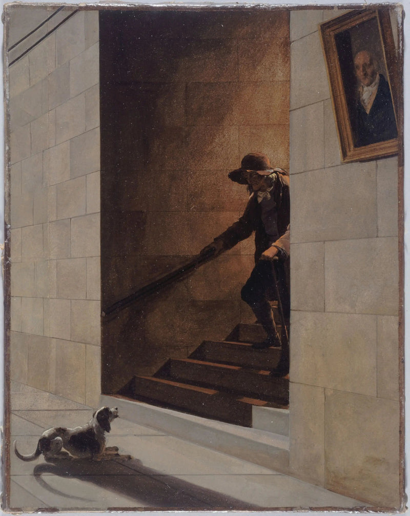 Merdiven İnişi - Louis-Léopold Boilly