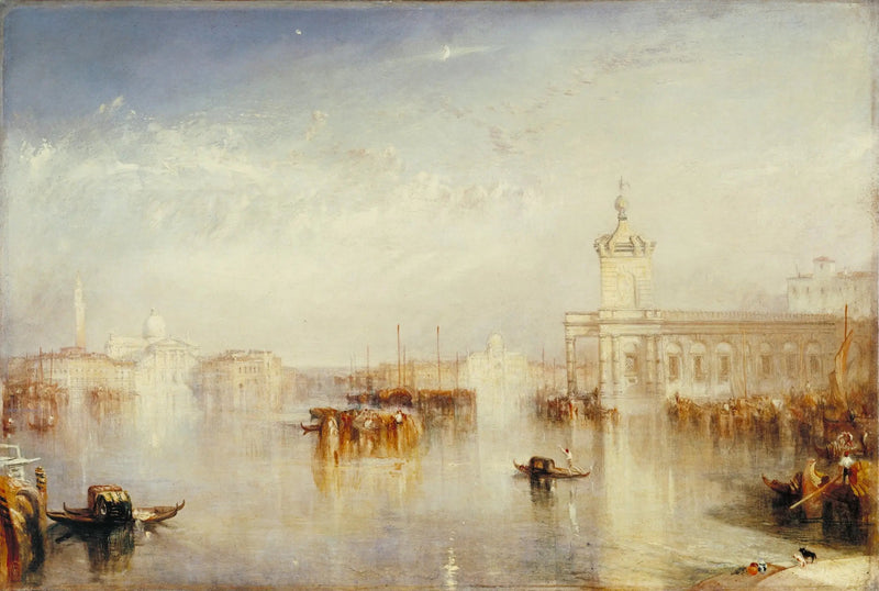La Dogana, San Giorgio, Citella, Avrupa Meydanı'ndan - J. M. W. Turner