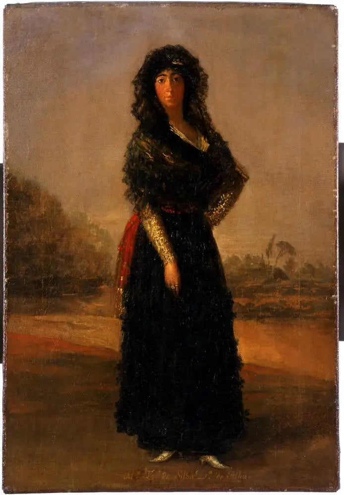Albayrağın Düşesi, taslak - Francisco de Goya