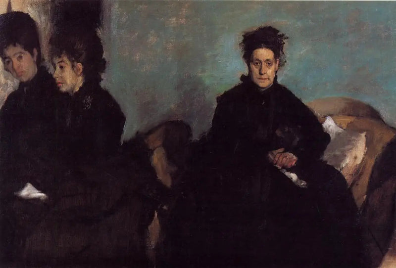 Montejasi Düşesi, Kızları Elena ve Camilla ile - Edgar Degas