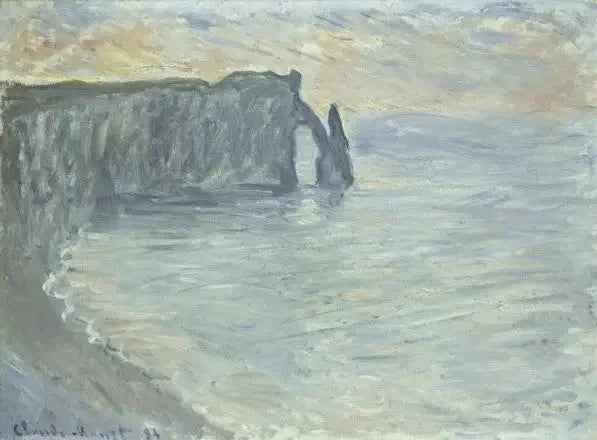 Aval kayalığı, kapı ve iğne - Claude Monet