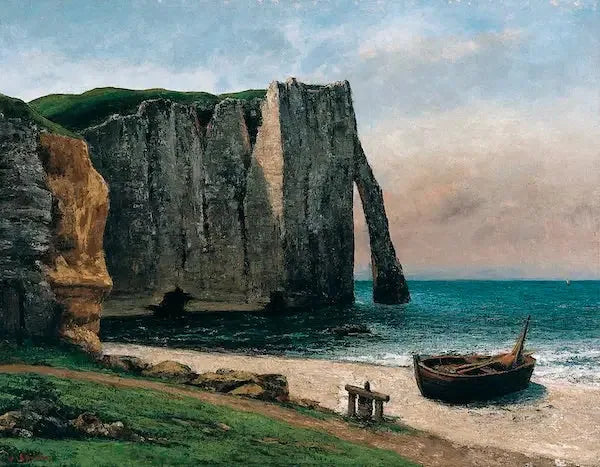Étretat Kayalığı - Gustave Courbet