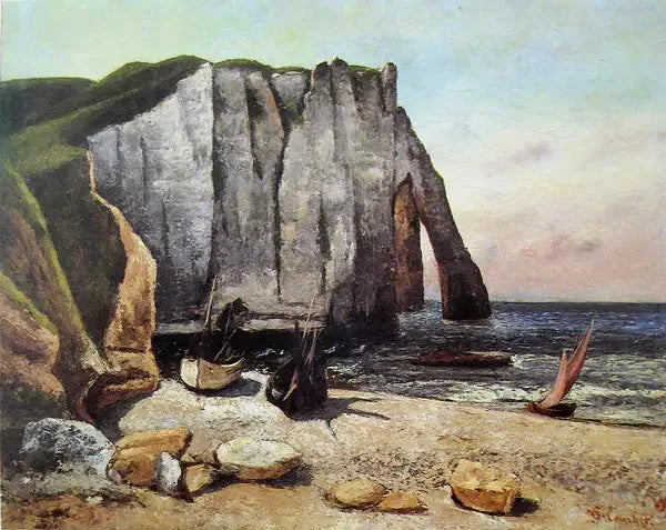 Étretat Kayalığı - Gustave Courbet