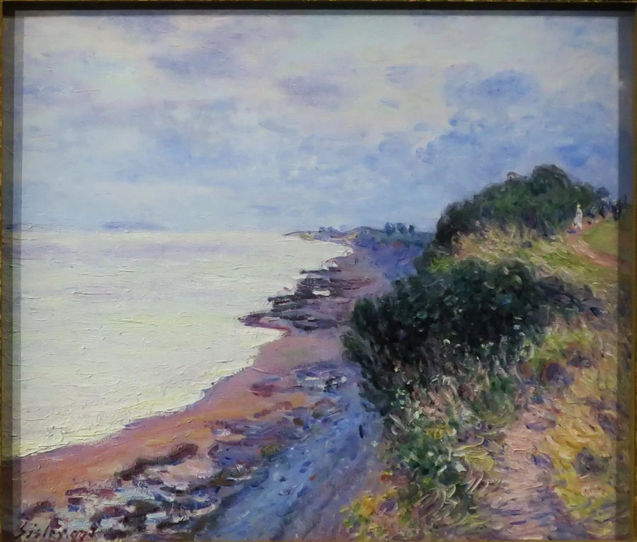 Penarth Kayalığı, akşam, fırtınalı hava - Alfred Sisley