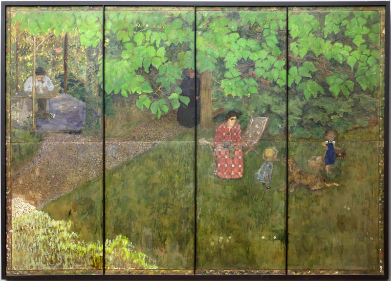 Claude Terrasse Ailesi Bahçede - Pierre Bonnard