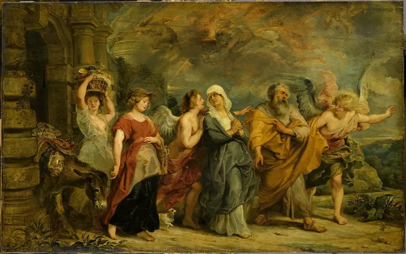 Loth Ailesi'nin Sodom'u Terk Etmesi - Peter Paul Rubens