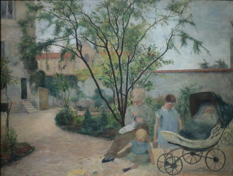Ressamın Ailesi Bahçede, Carcel Caddesi - Paul Gauguin