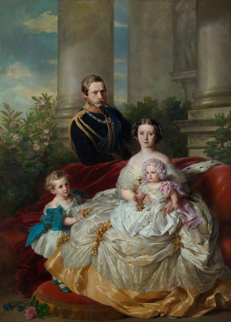 Prens veliahtı ve veliaht prensesi ailesi Frédéric-Guillaume de Prusse - Franz Xaver Winterhalter