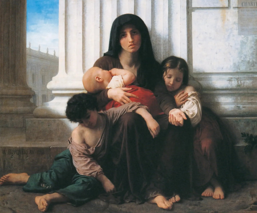 Yoksul Aile (küçültme) - Bouguereau