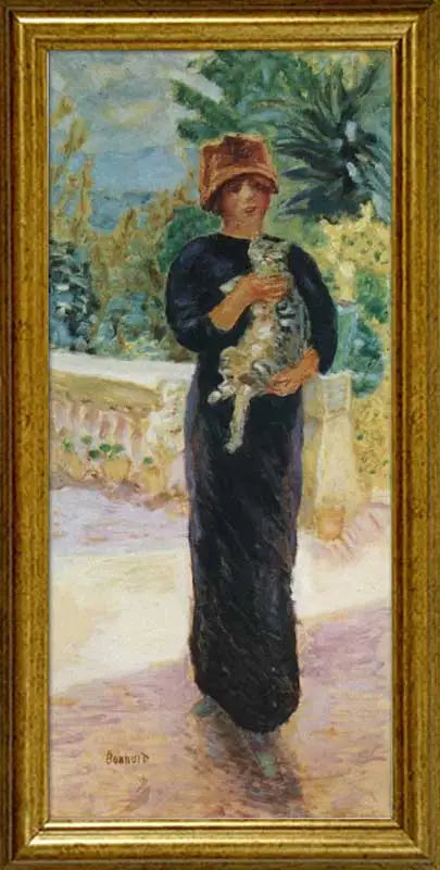 Kediyle Kadın - Pierre Bonnard