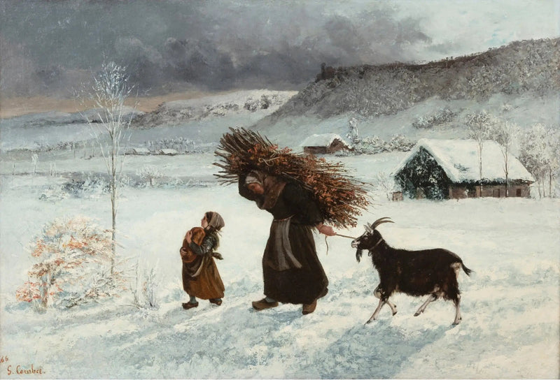 Kadın ve Keçi veya La Fagotière - Gustave Courbet