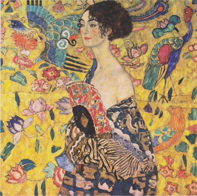 Yelpaze Tutan Kadın - Gustav Klimt
