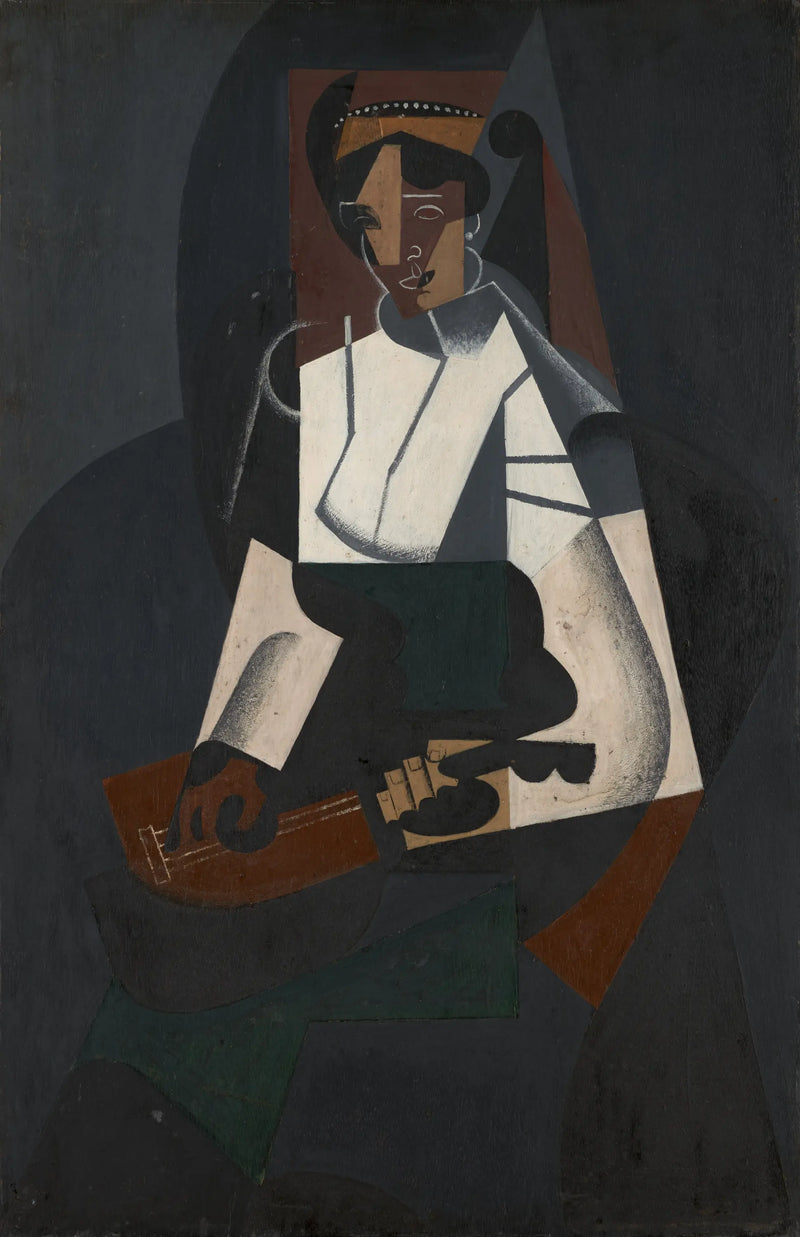Corot'a göre Kadın ve Mandolin - Juan Gris