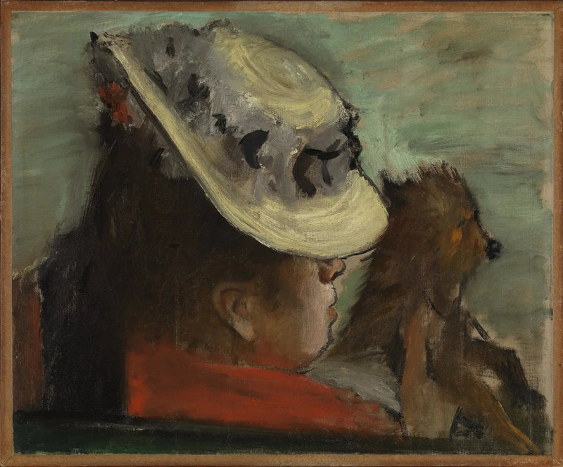 Köpekli Kadın - Edgar Degas