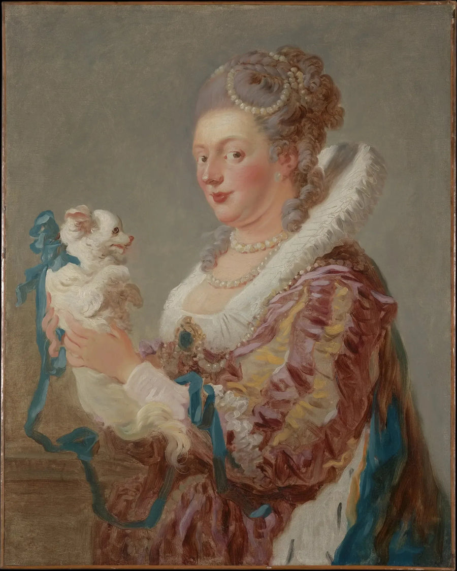 Köpekle Kadın - Jean-Honoré Fragonard