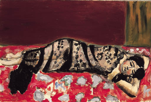 Reproduction du tableau « La Femme au divan - Henri Matisse » par Alpha Reproduction en peinture à l’huile