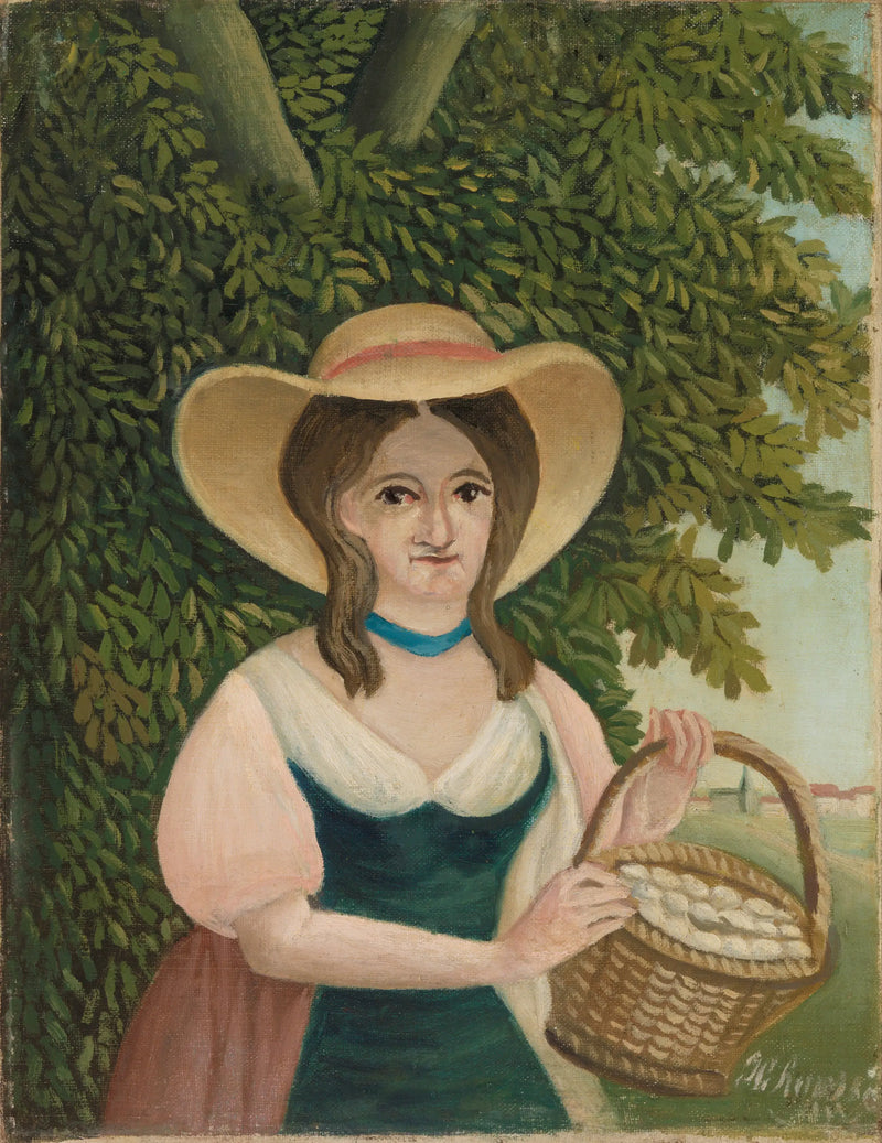 Yumurta Sepetli Kadın - Henri Rousseau