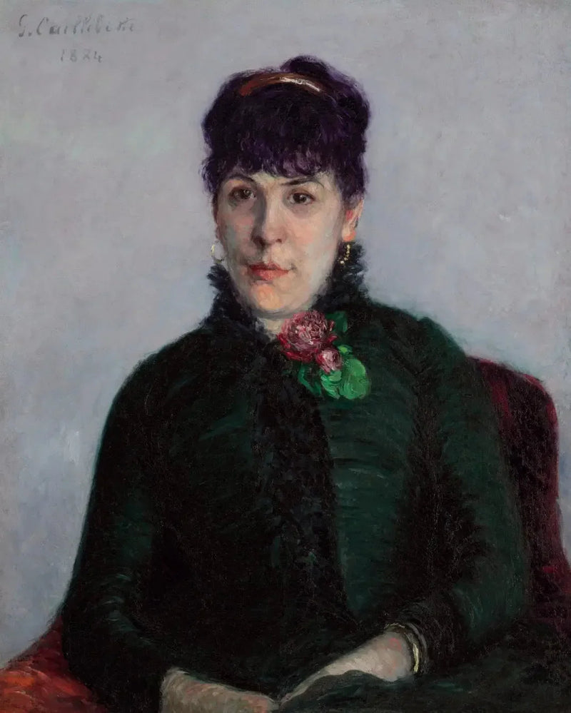 Güllerle Kadın - Gustave Caillebotte
