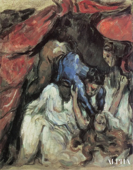 La femme étranglée - Paul Cézanne - Reproductions de tableaux et peintures haut de gamme