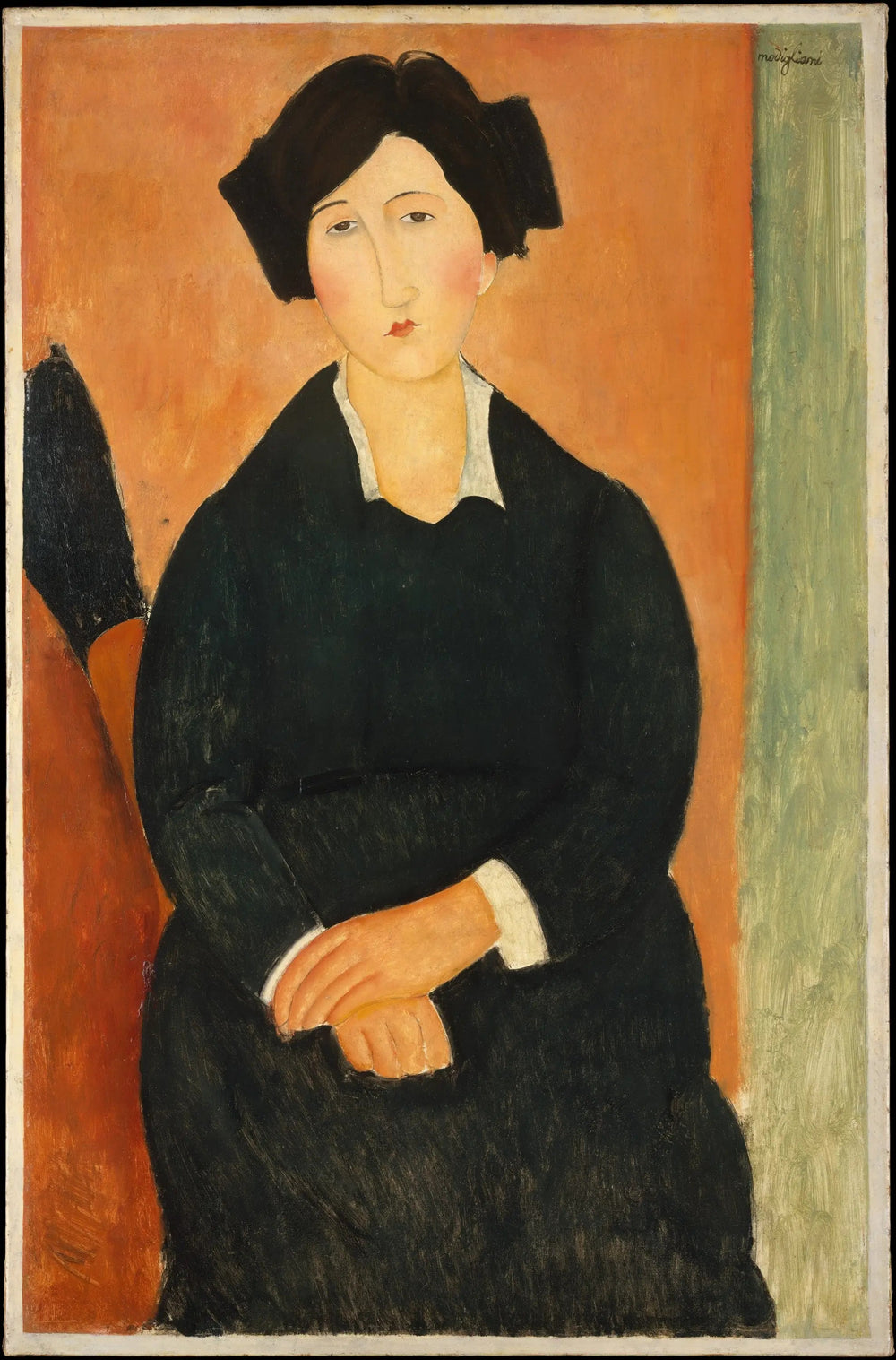La femme italienne - Amedeo Modigliani image 1 copie de tableau peinte à la main