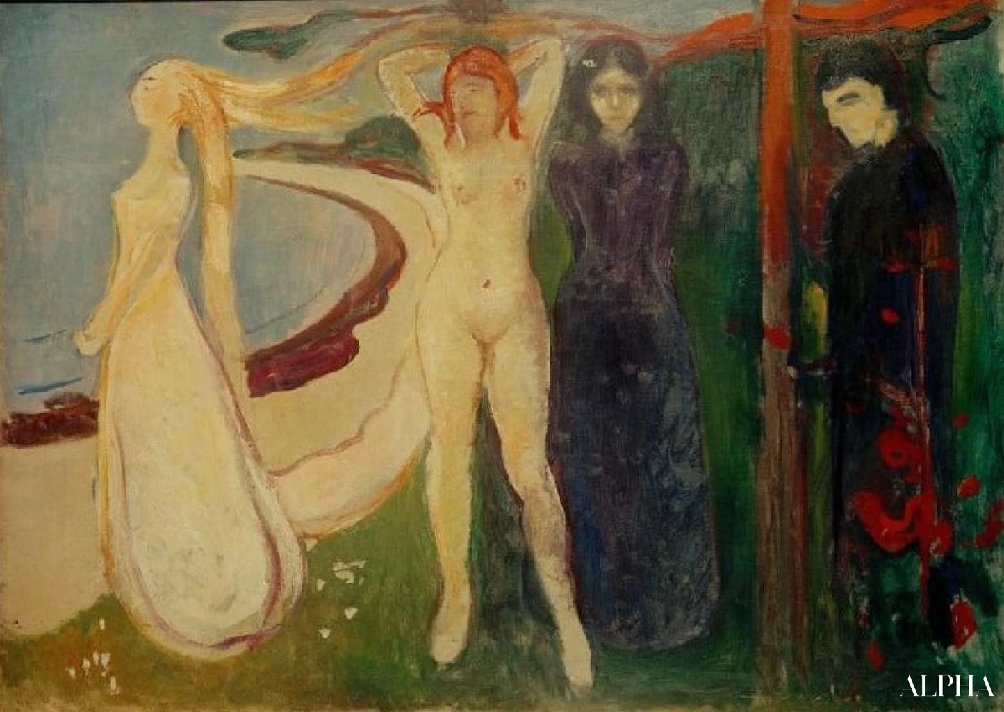 La femme (Sphinx) - Edvard Munch - Reproductions de tableaux et peintures haut de gamme