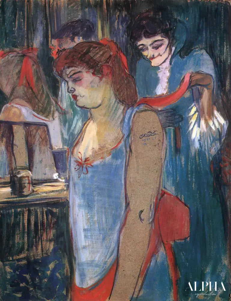 La femme tatouée ou les toilettes - Toulouse Lautrec - Reproductions de tableaux et peintures haut de gamme